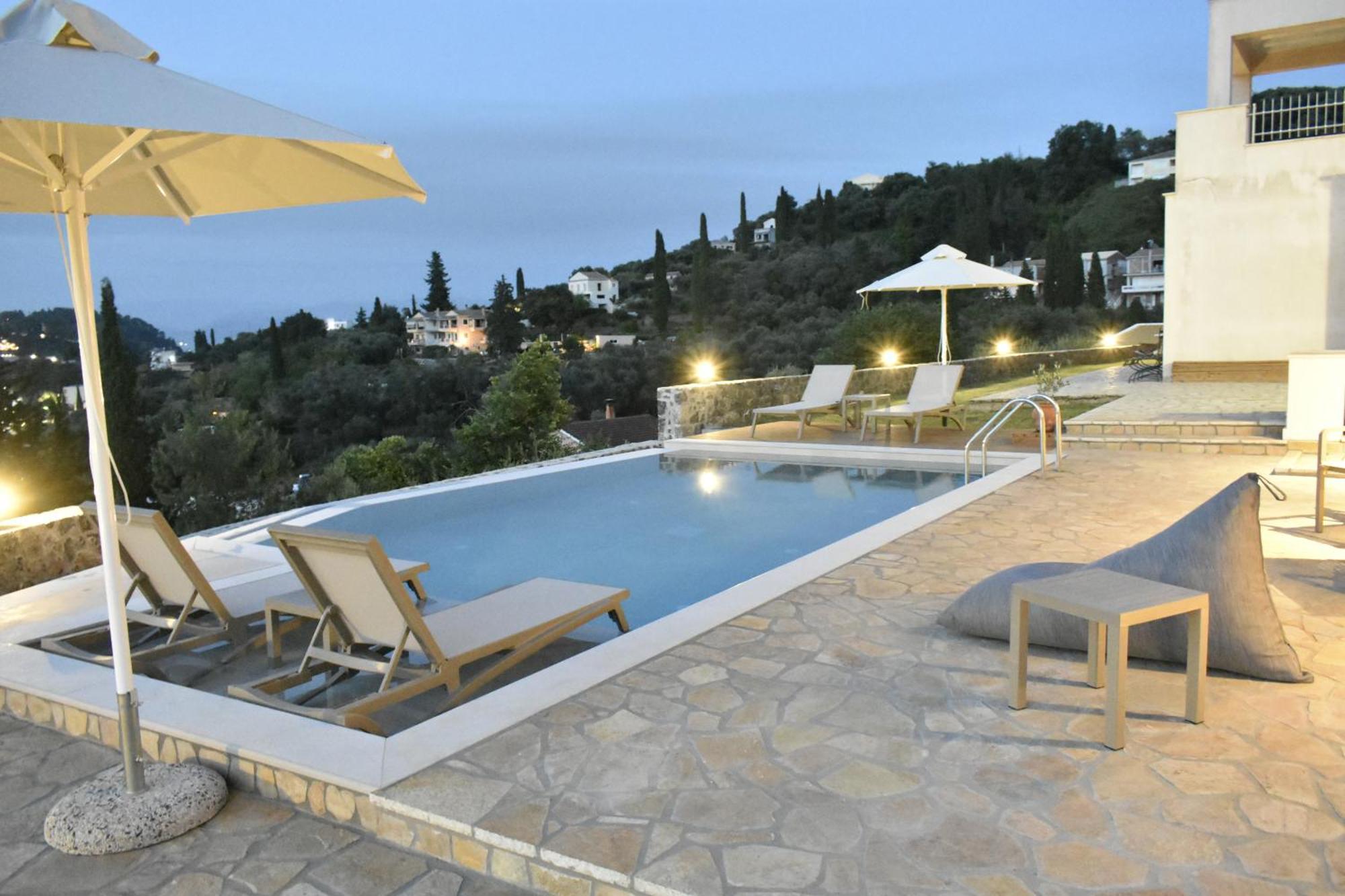 Вилла Corfu View Deluxe Перама Экстерьер фото