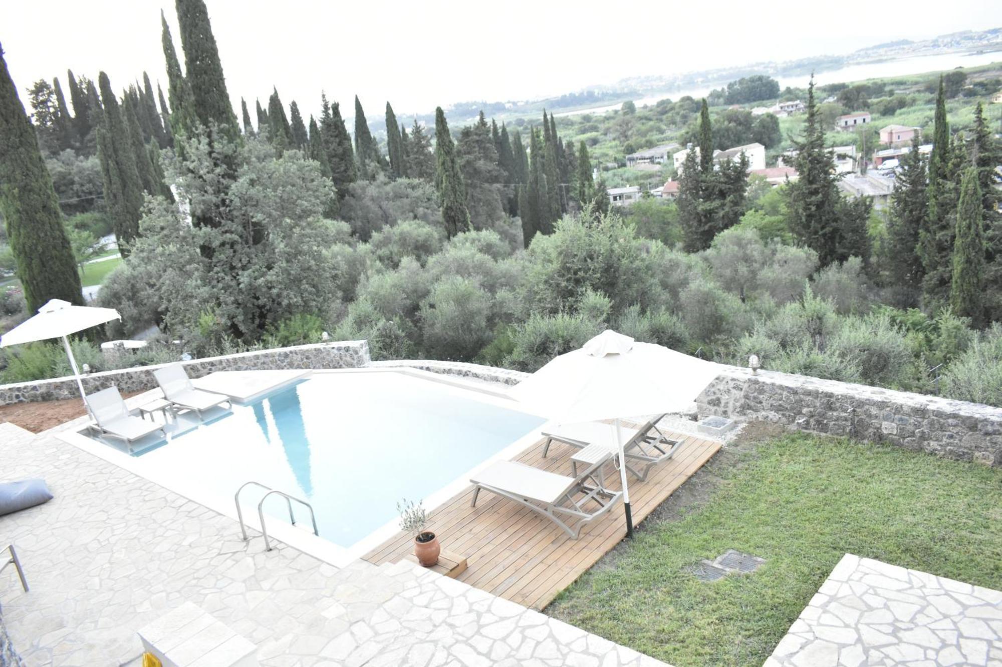 Вилла Corfu View Deluxe Перама Экстерьер фото